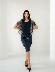 Overlay shimmer dres