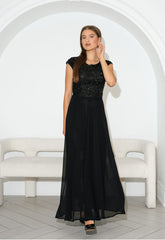 Black sequins dress